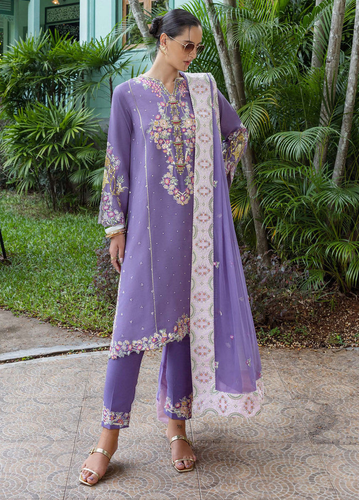Nuvera by Mushq Hemline Embroidered Raw Silk Suits Unstitched 3 Piece MQ25NF D-01 Elaris - Festive Collection