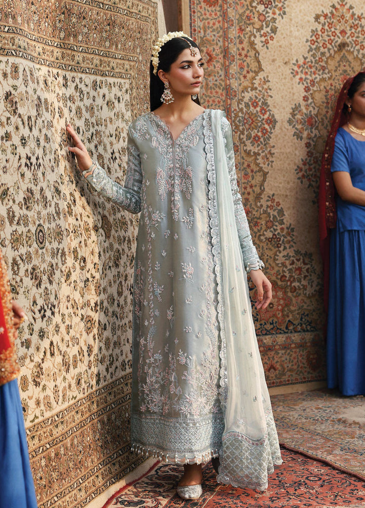 Romansiyyah by Emaan Adeel Embroidered Chiffon Suits Unstitched 3 Piece EA25RLF Shabeena - Formals Collection