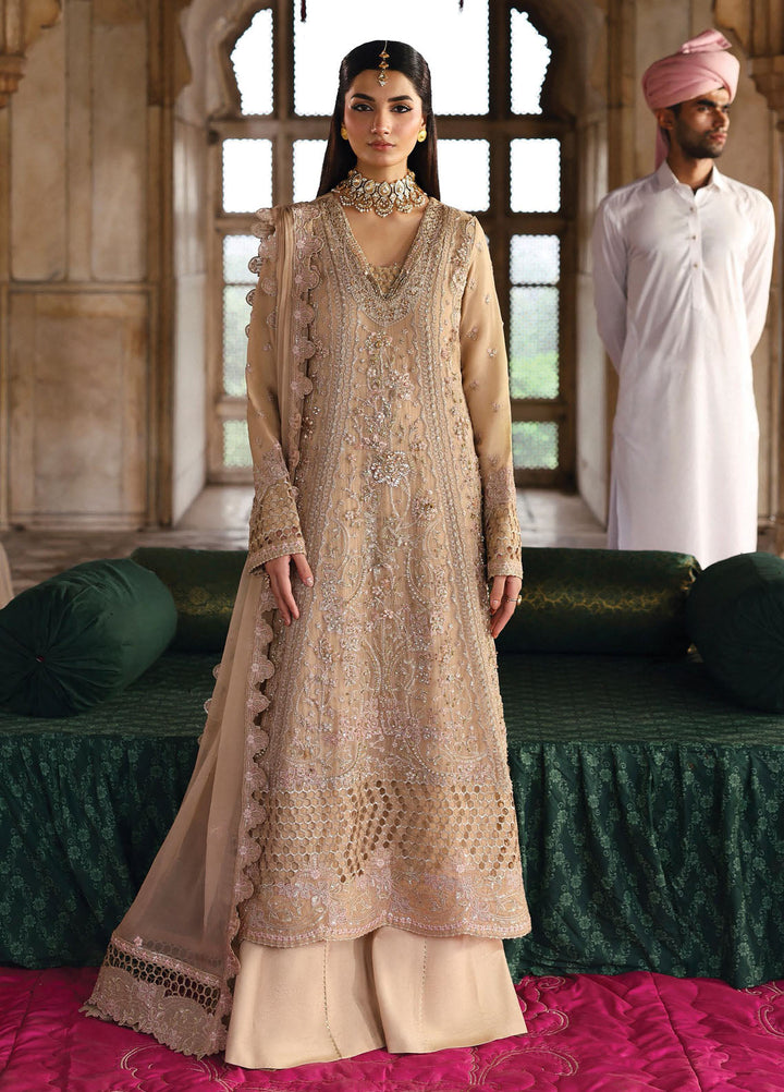 Romansiyyah by Emaan Adeel Embroidered Chiffon Suits Unstitched 3 Piece EA25RLF Shahnoor - Formals Collection