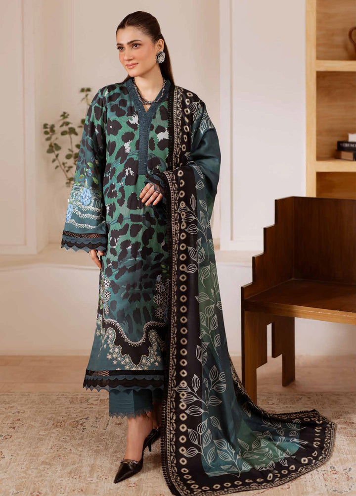 Signature Prints by Nureh Unstitched Printed Marina with wool shawl Suits 3 Piece NU25PW SP-183 - Winter Collection