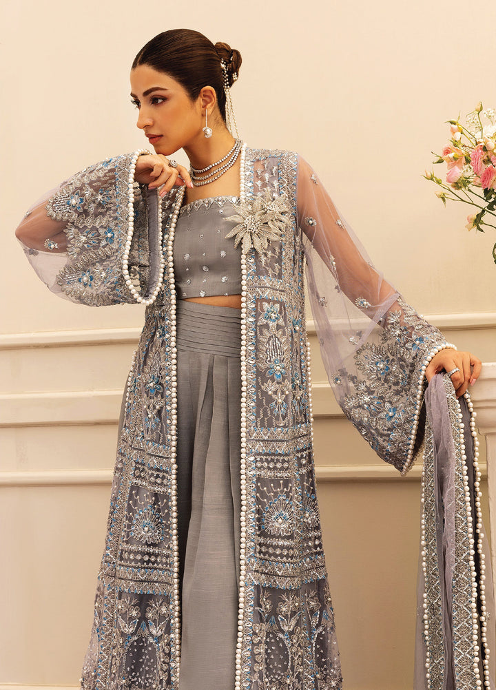 Siraa by Sadaf Fawad Khan Unstitched Suits 3 Piece SDF25SF Overcast Whisper - Formals Collection