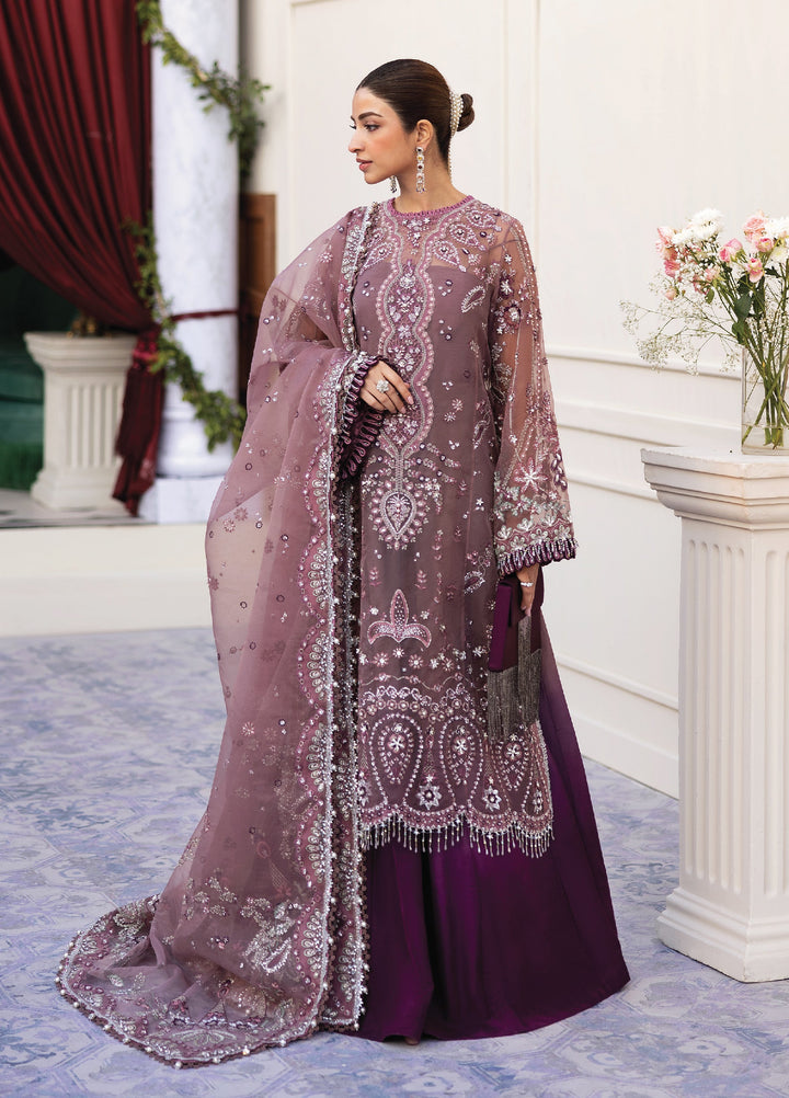 Siraa by Sadaf Fawad Khan Unstitched Suits 3 Piece SDF25SF Wistful Mauve - Formals Collection