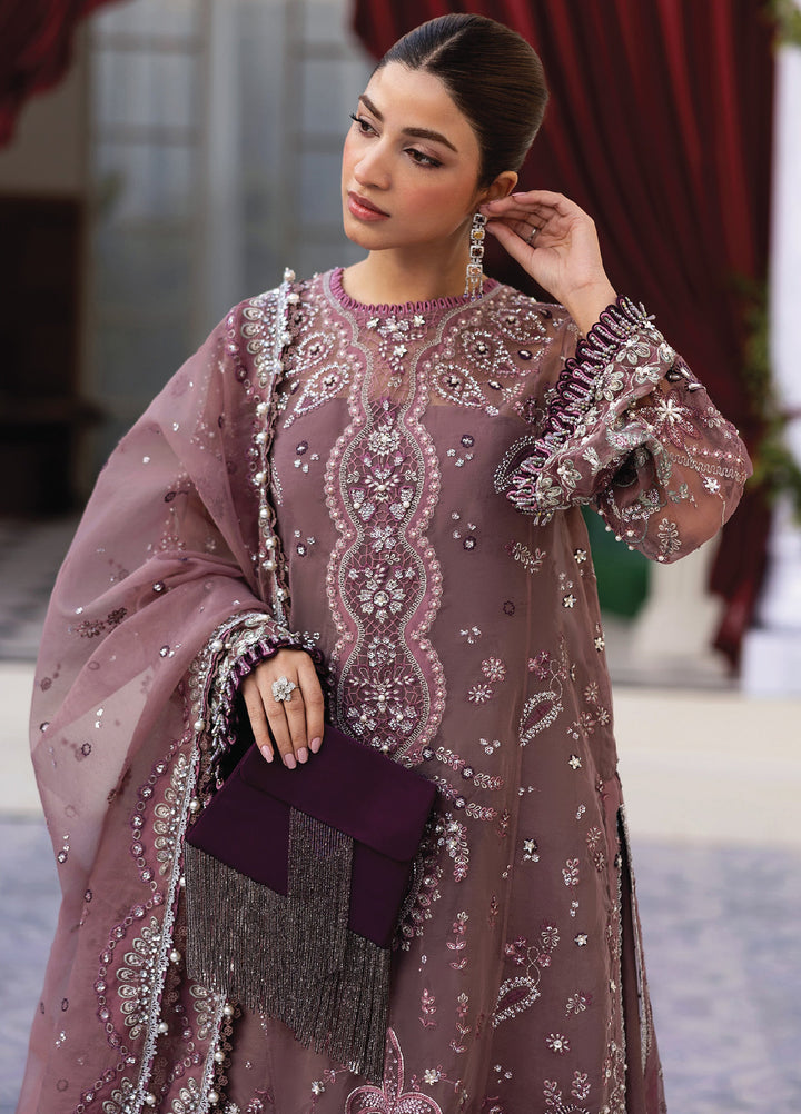 Siraa by Sadaf Fawad Khan Unstitched Suits 3 Piece SDF25SF Wistful Mauve - Formals Collection