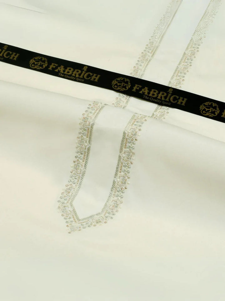 Monochrome by Fabrich Embroidered Wash N Wear Suit Unstitched 2 Piece GTS-BGM-002 - Festive Collection