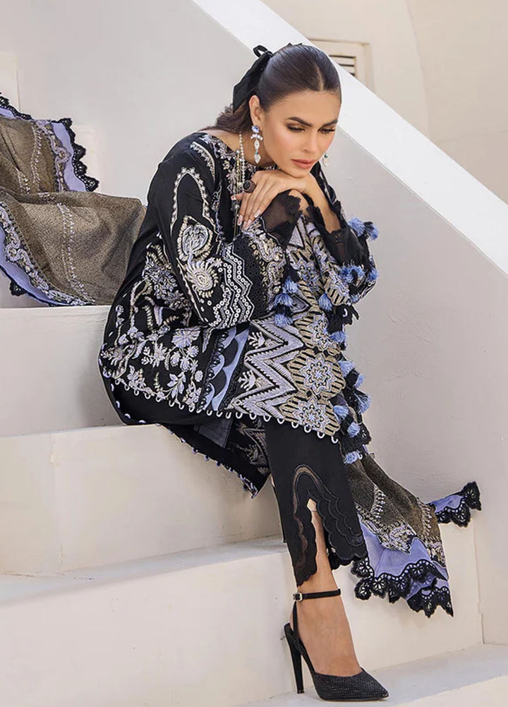 Tessa Embroidered Lawn Suits Unstitched 3 Piece Enigmatic Night - Festive Collection