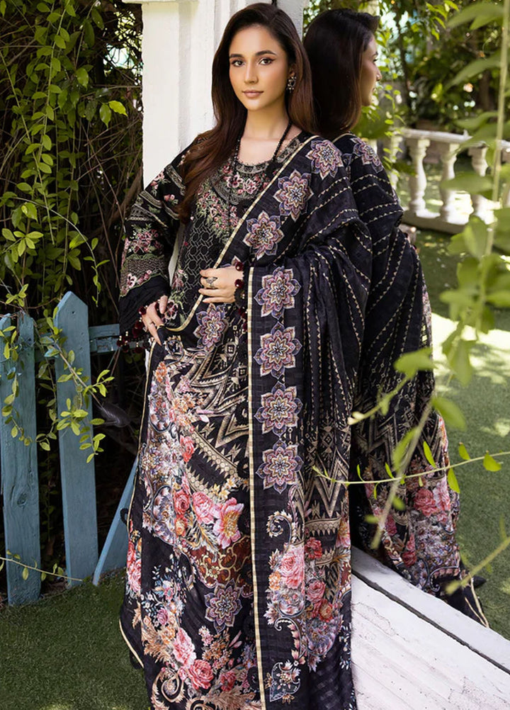 Tessa Studio Embroidered Karandi Suits Unstitched 3 Piece Midnight Sparkle - Winter Collection