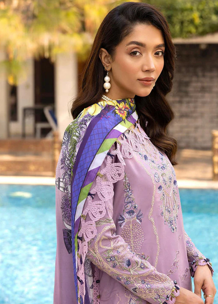 Tessa Studio Embroidered Lawn Suits Unstitched 3 Piece Lavender Mirage - Summer Collection