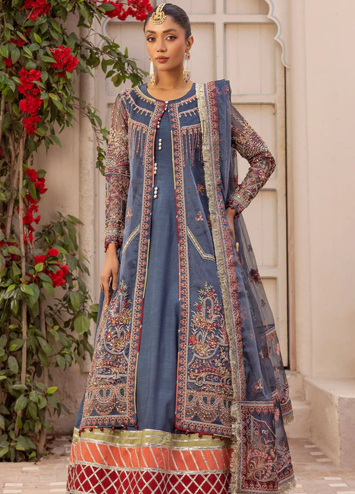 Tessa Studio Embroidered Net Suits Unstitched 4 Piece Maharani - Formals Collection