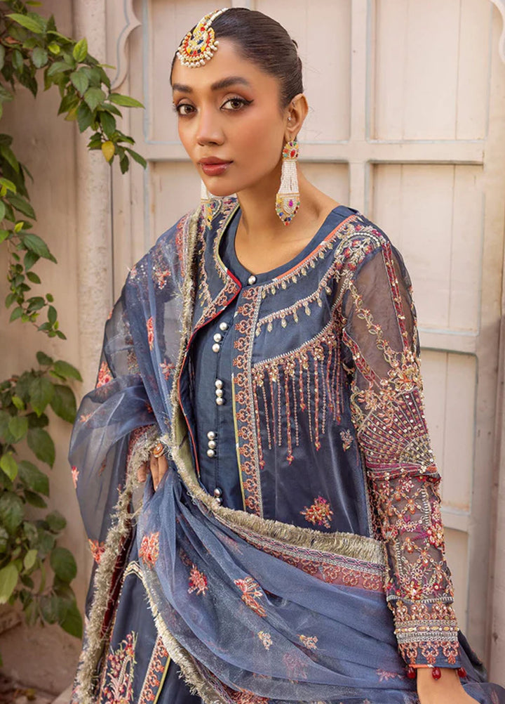 Tessa Studio Embroidered Net Suits Unstitched 4 Piece Maharani - Formals Collection