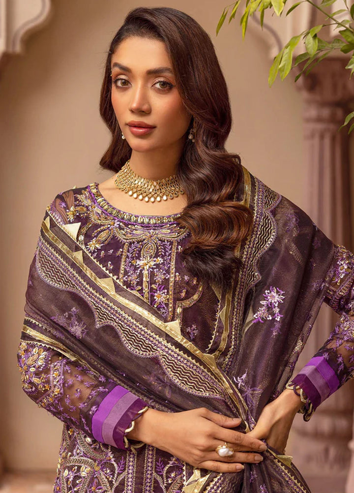 Tessa Studio Embroidered Net Suits Unstitched 4 Piece Malika Jaan - Formals Collection