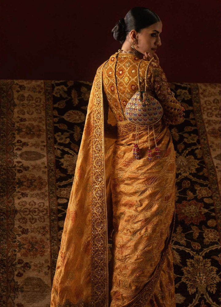 The Sari Edit by Aik Atelier Unstitched Silk Luxury Embroidered Saree AIK25SE Look-04 - Formals Collection