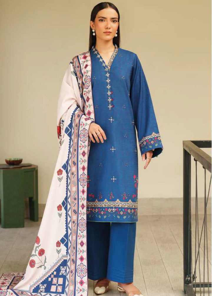 Bellini by Seran Unstitched Winter Khaddar Embroidered Suits 3 Piece SN25BW Caspira - Winter Collection