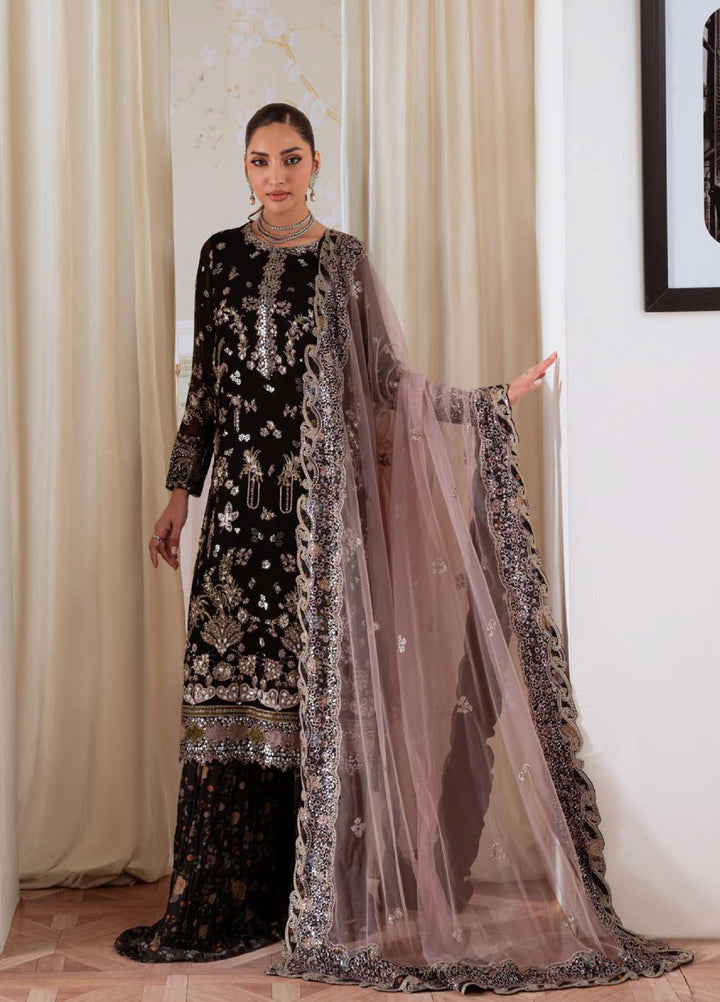 Elanora by Nureh Embroidered Unstitched Luxury Chiffon 3 Piece Suits NU25EC NEL-83 - Festive Collection
