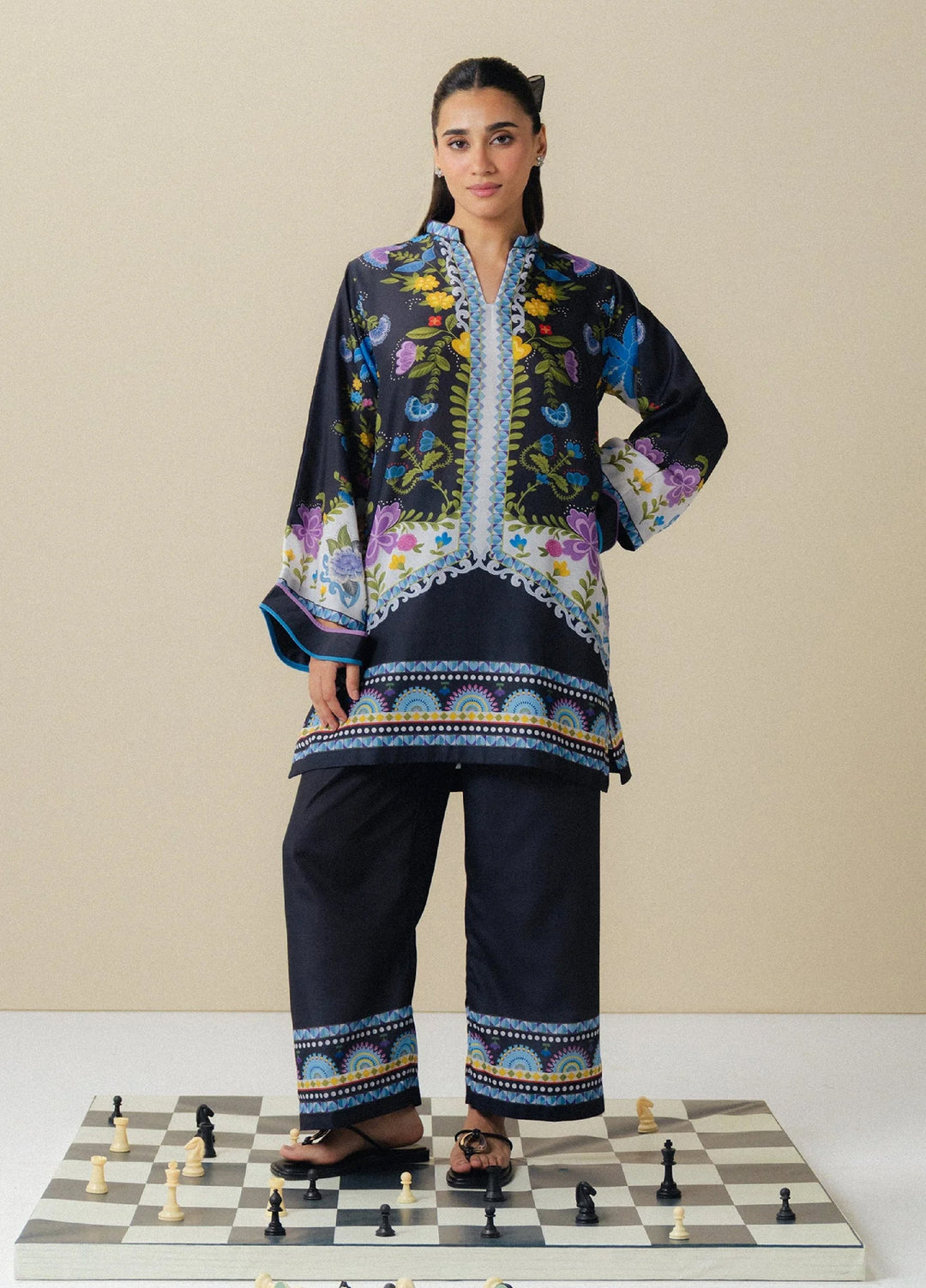 Fusion by Mannat Clothing Pret Printed Lawn 2 Piece Suit Femme