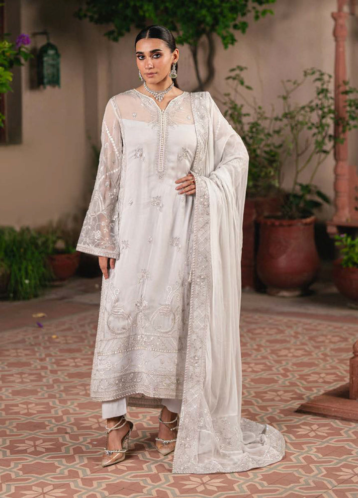 Gulnaar by Freesia Embroidered Chiffon Suits Unstitched 3 Piece FRE25GL FSU-656 Faina - Festive Collection