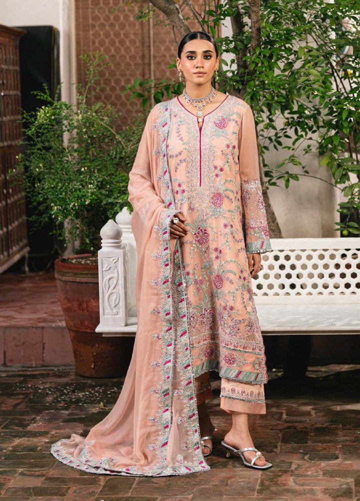 Gulnaar by Freesia Embroidered Chiffon Suits Unstitched 3 Piece FRE25GL FSU-659 Anya - Festive Collection