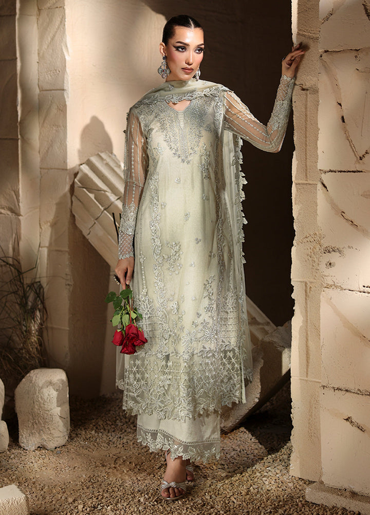 Luxe by Azure Unstitched Chiffon Embroidered Suits 3 Piece AZ25LF Elysian - Festive Collection