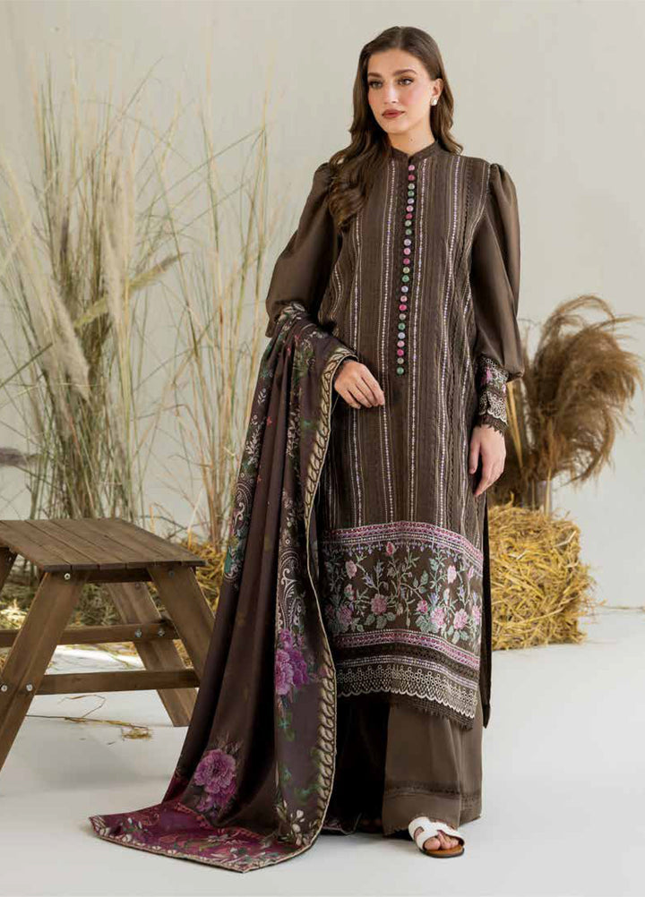 Sobia Nazir Winter Embroidered Karandi Suits 3 Piece SN25WU D-03 A - Winter Collection