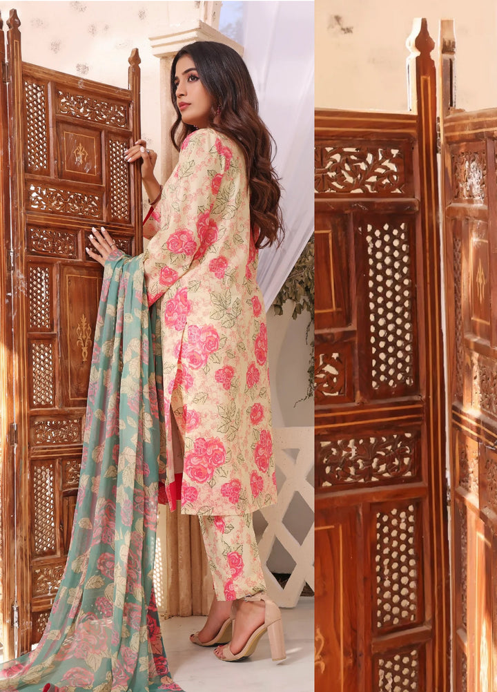 Feathers Pret Printed Lawn 3 Piece Suit Ela