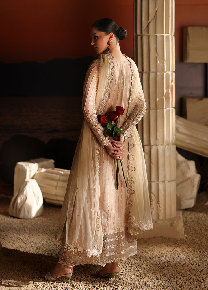Luxe by Azure Unstitched Chiffon Embroidered Suits 3 Piece AZ25LF Elan - Festive Collection