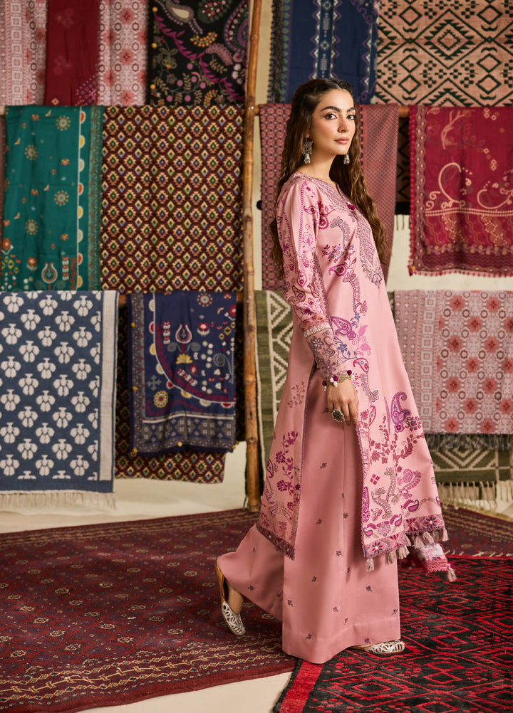 Zync by Florent One Nation Unstitched Khaddar Embroidered Suits 3 Piece FL25ON FL-9A - Winter Collection