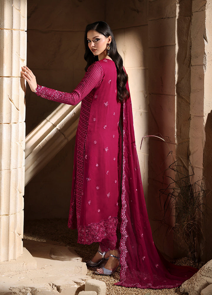 Luxe by Azure Unstitched Chiffon Embroidered Suits 3 Piece AZ25LF Amoura - Festive Collection