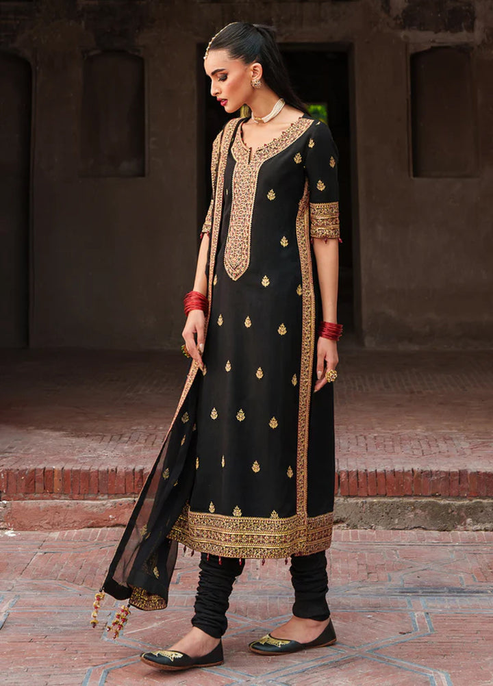Zaria by Meeral Pret Embroidered Raw Silk 3 Piece Nova - Festive Collection