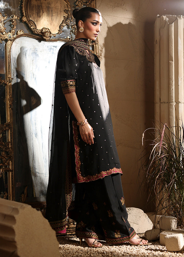 Luxe by Azure Unstitched Chiffon Embroidered Suits 3 Piece AZ25LF Mystere - Festive Collection