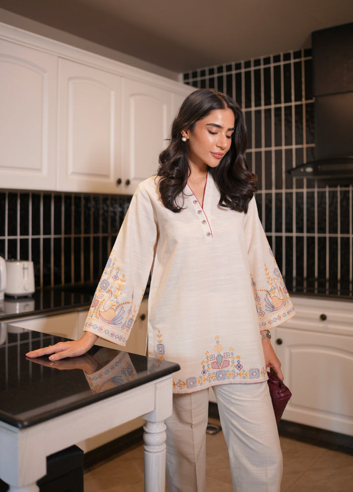 Pret Essentials by Sahar Pret Embroidered Khaddar 2 Piece AWEK-RR-03 - Winter Collection