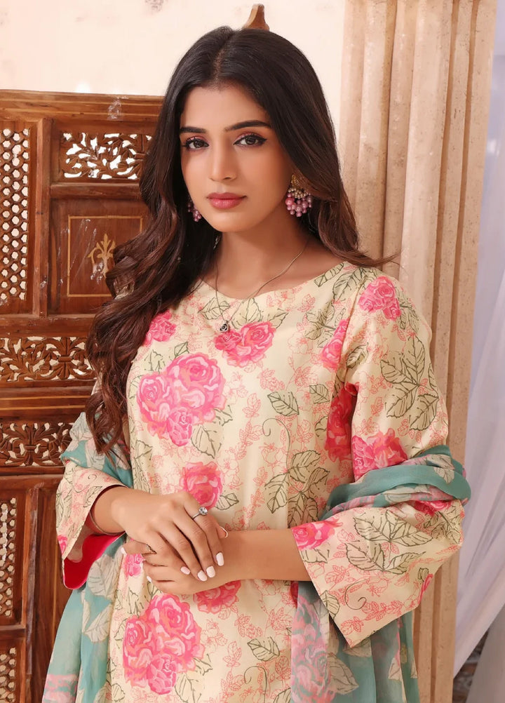 Feathers Pret Printed Lawn 3 Piece Suit Ela