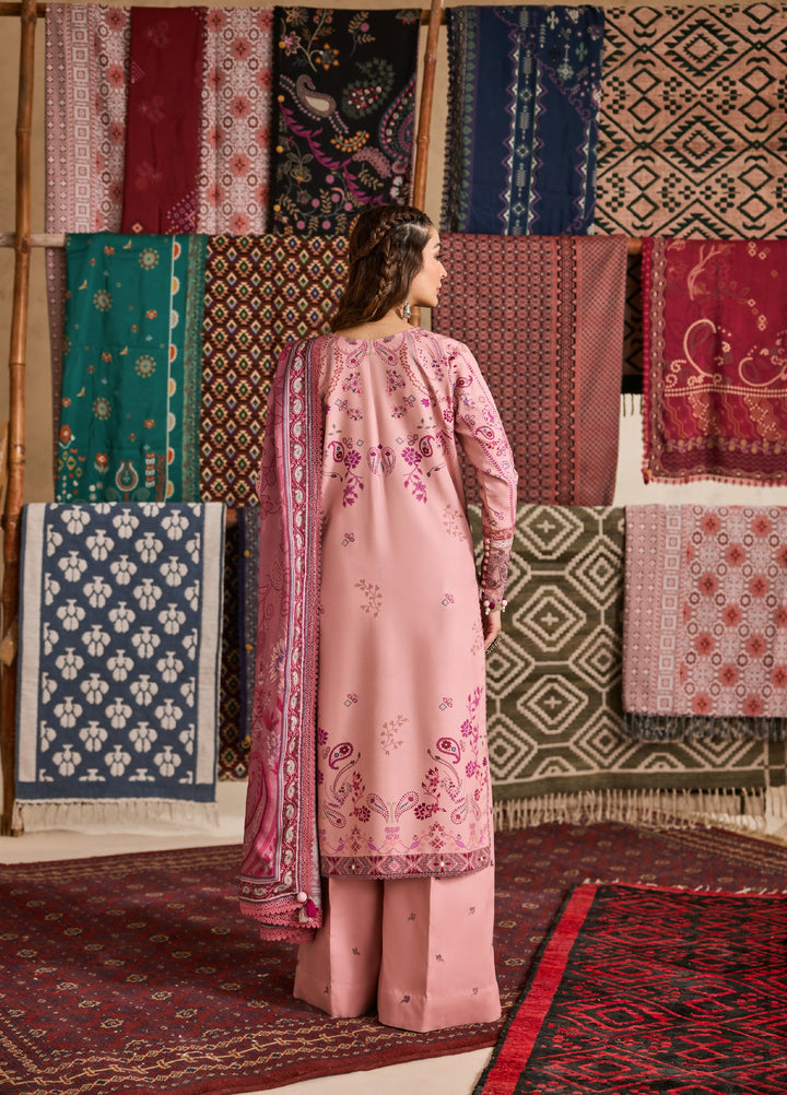 Zync by Florent One Nation Unstitched Khaddar Embroidered Suits 3 Piece FL25ON FL-9A - Winter Collection