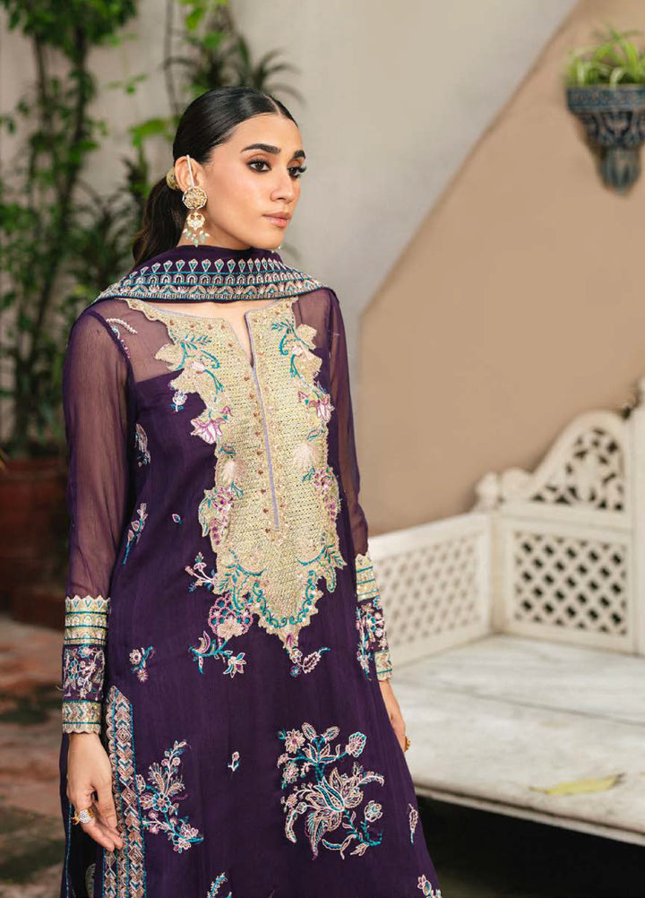 Gulnaar by Freesia Embroidered Chiffon Suits Unstitched 3 Piece FRE25GL FSU-650 Polina - Festive Collection