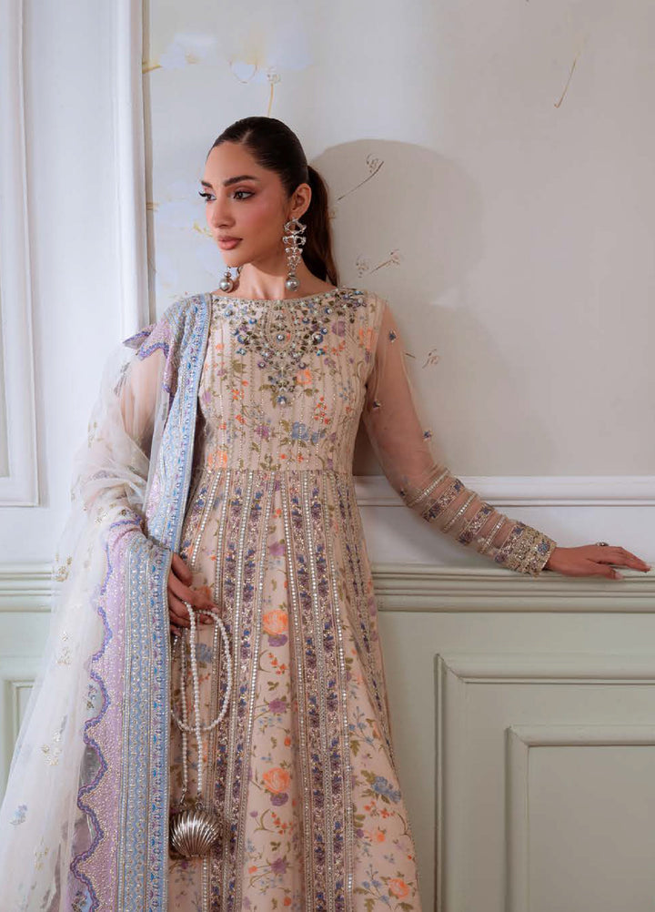 Elanora by Nureh Embroidered Unstitched Luxury Chiffon 3 Piece Suits NU25EC NEL-80 - Festive Collection