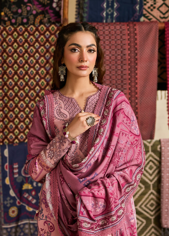Zync by Florent One Nation Unstitched Khaddar Embroidered Suits 3 Piece FL25ON FL-9A - Winter Collection