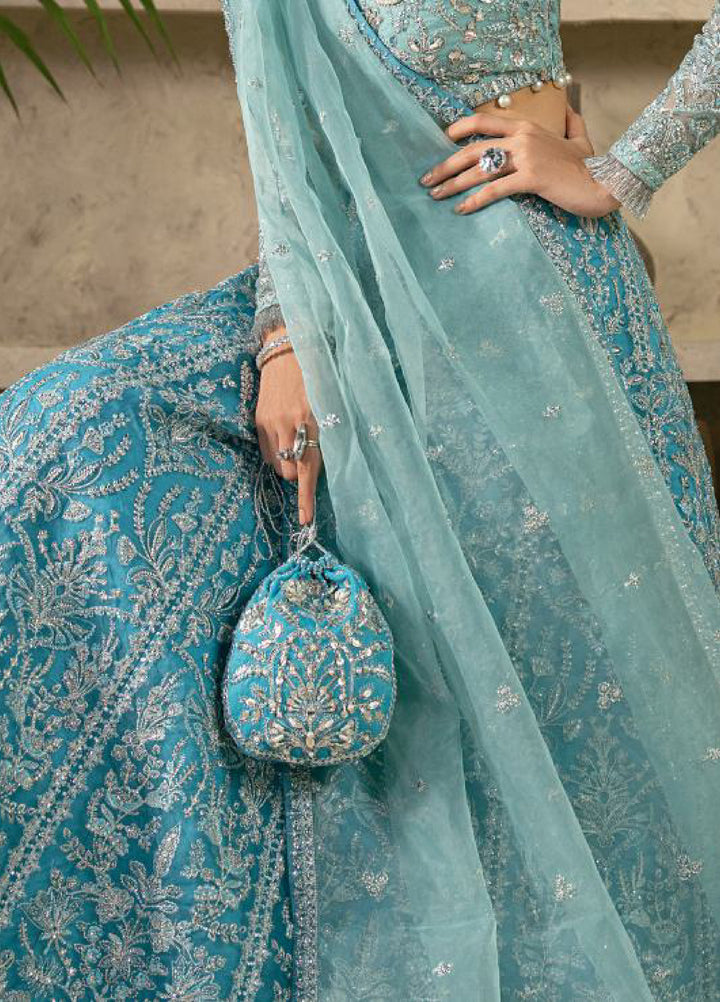 Azira by Gulaal Unstitched Luxury Embroidered Organza 3 peice GL25AF LFU-01 Elaria - Formals Collection