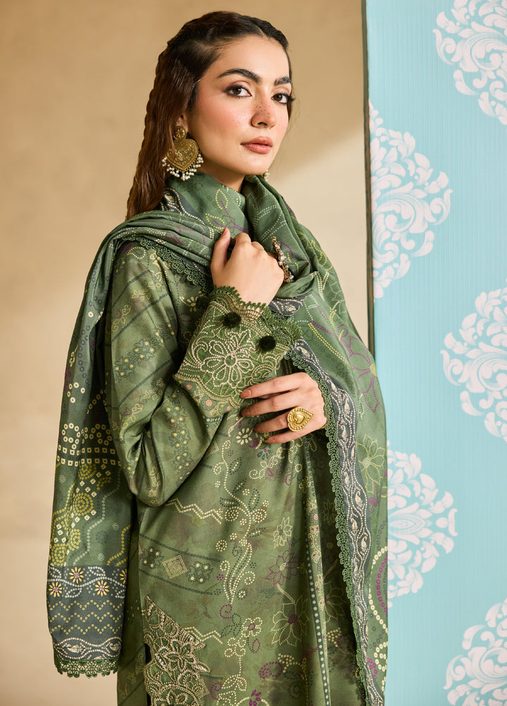 Zync by Florent One Nation Unstitched Khaddar Embroidered Suits 3 Piece FL25ON FL-8A - Winter Collection