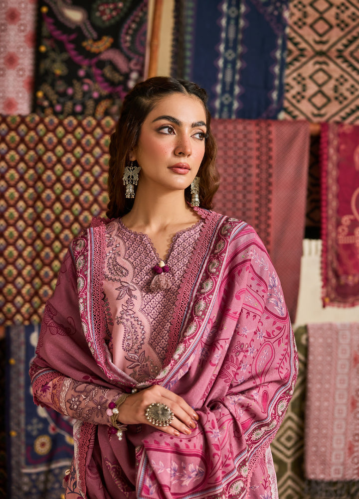 Zync by Florent One Nation Unstitched Khaddar Embroidered Suits 3 Piece FL25ON FL-9A - Winter Collection