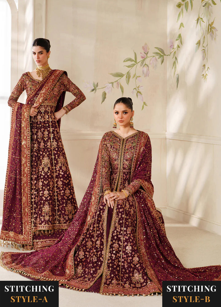 Chantelle by Baroque Unstitched Embroidered Chiffon 3 piece BQ25CF V14- D 05 - Formals Collection