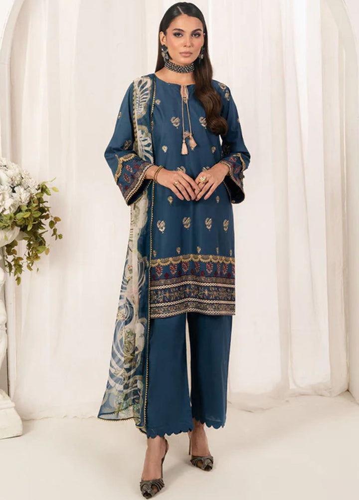 Autumn Echo by Meerak Pret Embroidered Cambric 3 Piece Suit Nureh