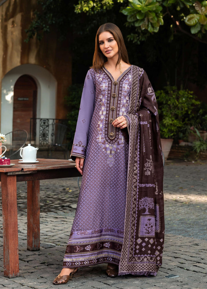 Mushq Broadway Under the Tuscan Sun Embroidered Karandi Suits Unstitched 3 Piece MQ25BT D-07 Villa Bramasole - Winter Collection