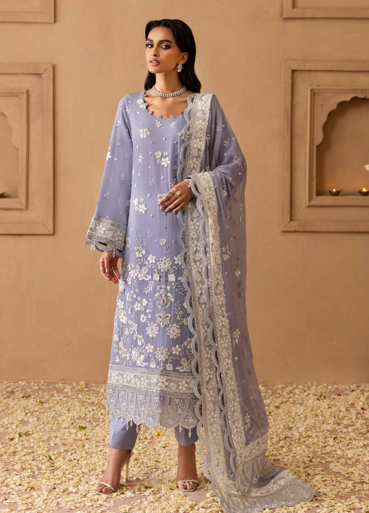Shehrzadi by Emaan Adeel Unstitched Embroidered Chiffon 3 peice EA25SC Saharsh - Formals Collection