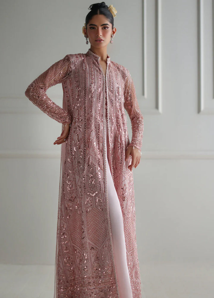 Threads And Motifs Women Pret Net Embroiderd Jacket With Trouser 1 Piece 9832.4 - Formals Collection