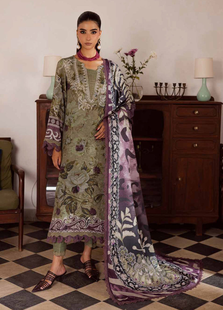 Signature Prints by Nureh Unstitched Linen Jacquard Suits 3 Piece NU25LJ SP-191 - Winter Collection
