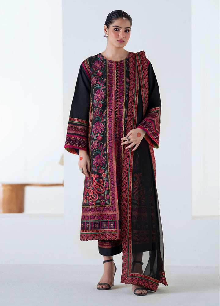 Noore by Freesia Unstitched Khaddar Embroidered Suits 3 Piece FRE25NW FSU-5677 Panra - Winter Collection