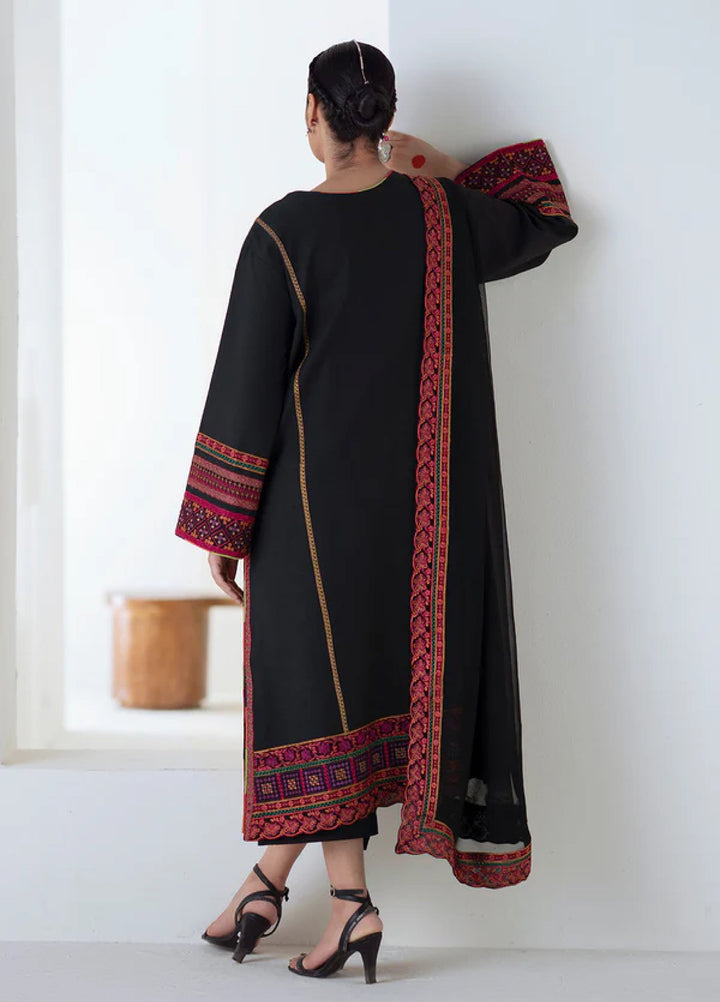 Noore by Freesia Unstitched Khaddar Embroidered Suits 3 Piece FRE25NW FSU-5677 Panra - Winter Collection