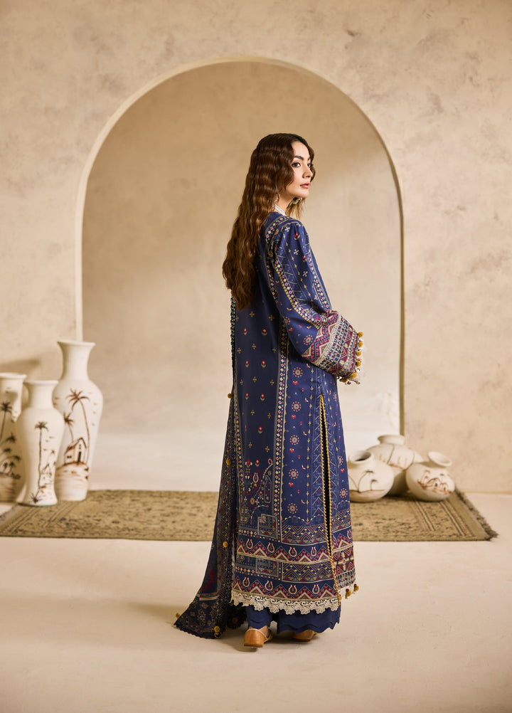 Zync by Florent One Nation Unstitched Khaddar Embroidered Suits 3 Piece FL25ON FL-1A - Winter Collection