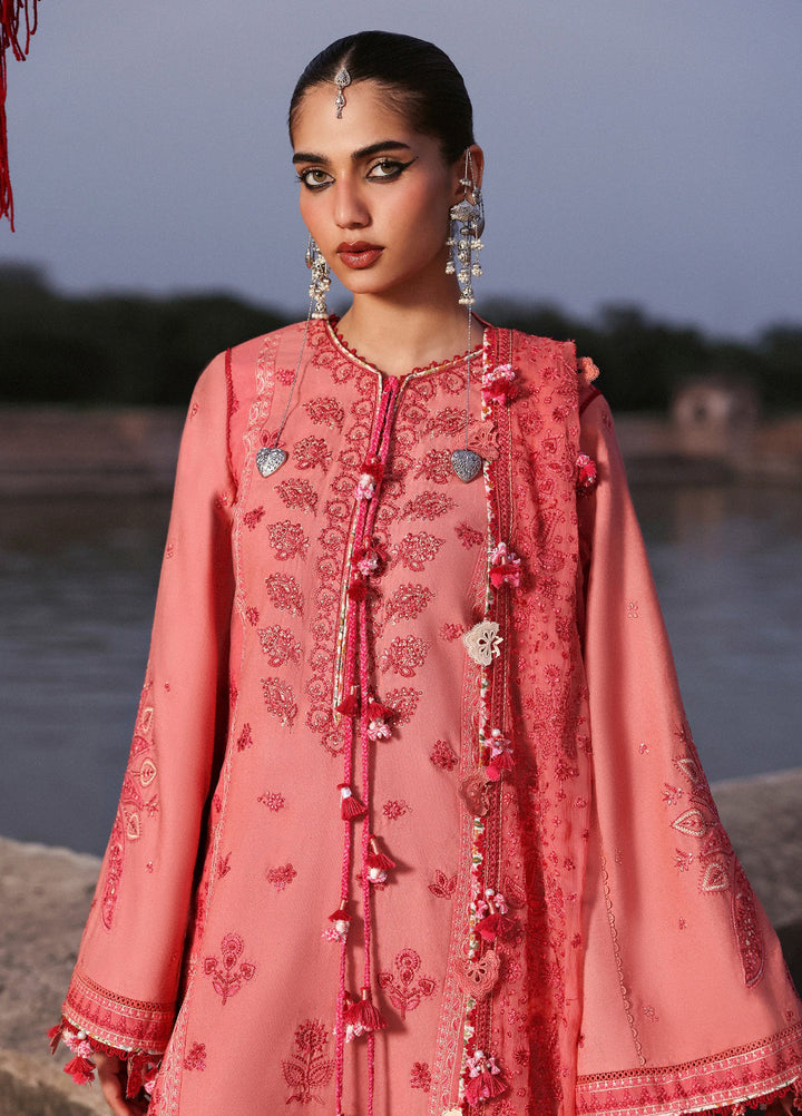 Hussain Rehar Unstitched Karandi Winter Embroidered Suits 3 Piece HRR25K Amani - Winter Collection