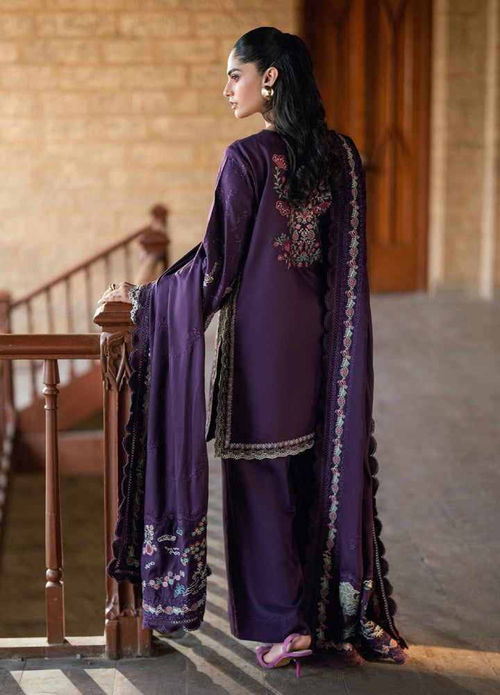 Shades Of Winter by Florent Unstitched Marina Twill Embroidered Suits 3 Piece FL25SW FL-7A - Winter Collection