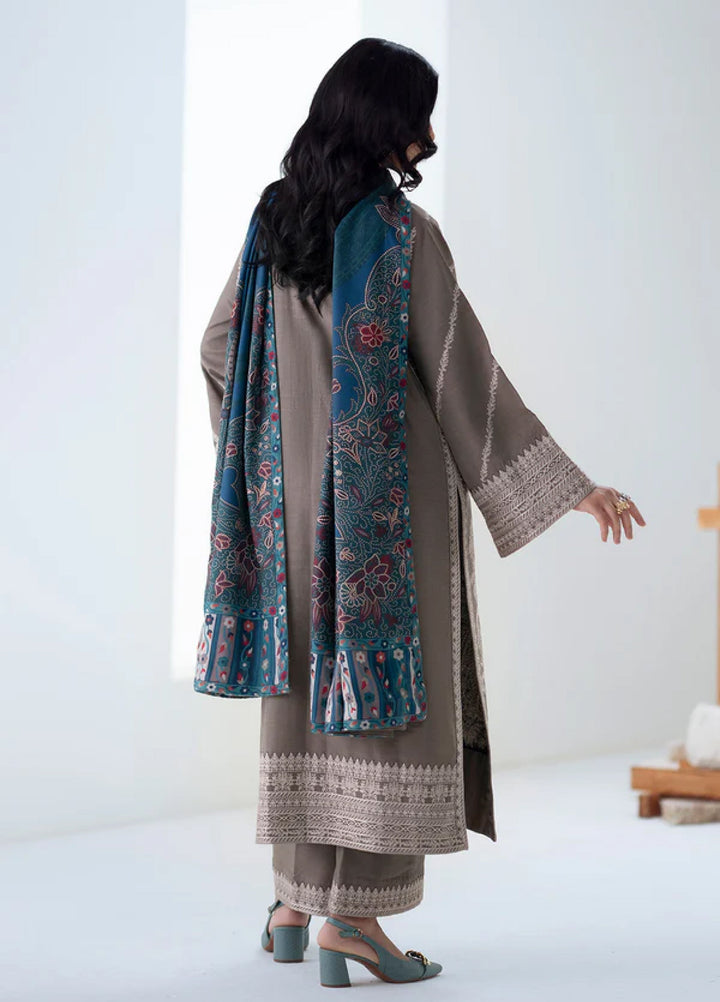 Noore by Freesia Unstitched Khaddar Embroidered Suits 3 Piece FRE25NW FSU-5679 Angeza - Winter Collection