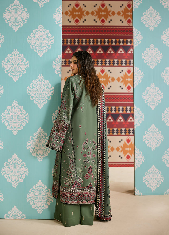 Zync by Florent One Nation Unstitched Khaddar Embroidered Suits 3 Piece FL25ON FL-6B - Winter Collection